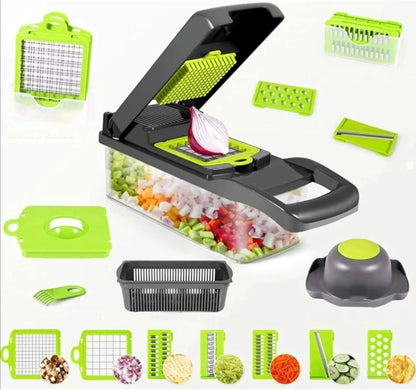 قطاعة ومفرمة خضروات وفواكه متعددة الوظائف