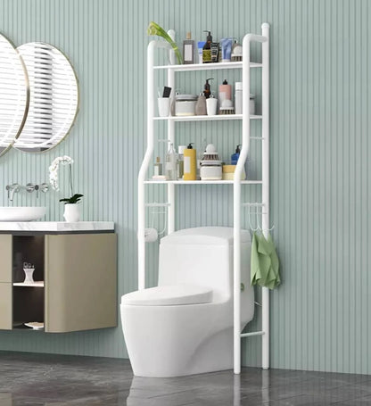 Étagère de rangement au-dessus des toilettes – gain de place pour salle de bain﻿