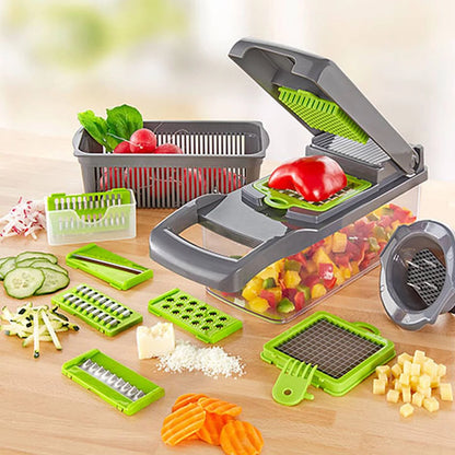 قطاعة ومفرمة خضروات وفواكه متعددة الوظائف